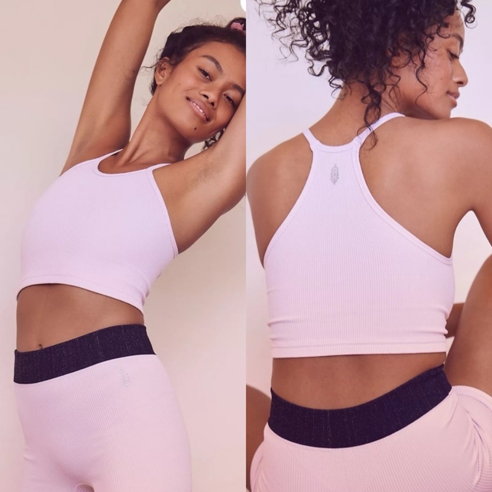 Free People | NWT FP Movement Happiness Runs Crop Tank in Thistle XS/S